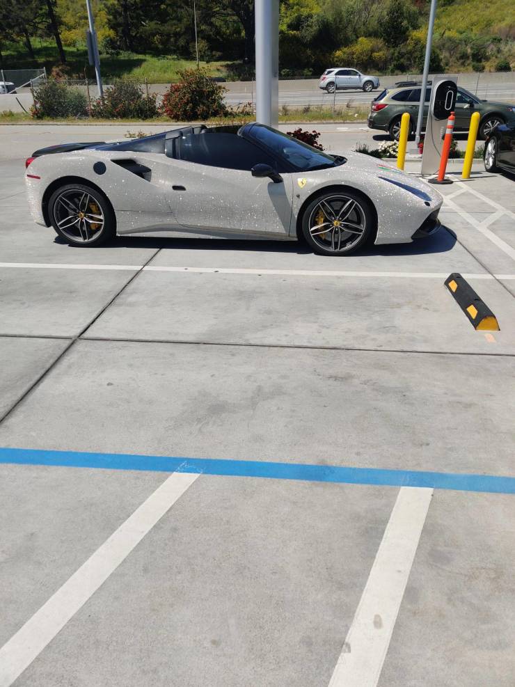 “Crystal ferrari that came into my work today.”