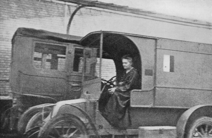 In World War 1, Nobel prize winning physicist Marie Curie developed mobile X-Ray stations to travel to the frontlines and assist army surgeons and preventing amputations when limbs were still intact. It's estimated that over a million wounded soldiers were x-rayed with her units.