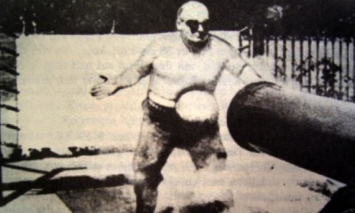 Frank “Cannonball” Richards, a carnival entertainer is most famous for his act involved getting hit by a 104 lbs cannonball from close range; he performed the act twice a day because “more than that was too painful.”
