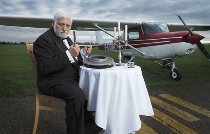 Between 1978 and 1980, Michel Lotito ate an entire Cessna 150 airplane piece by piece. He is estimated to have eaten nine tons of metal over his lifetime, for which he was awarded a brass plaque by the Guinness Book of World Records. (He also ate the award.)