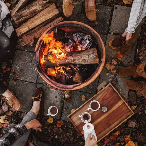 wholesome feel good pics - fall fire - a so
