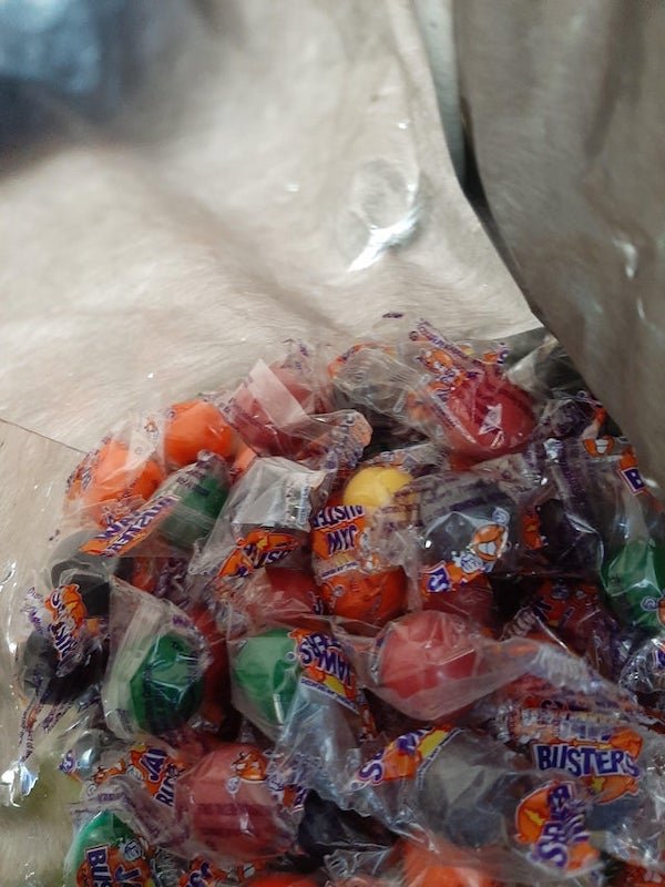 I asked my friend for a few Jawbreakers. He handed me what feels like 3lbs.