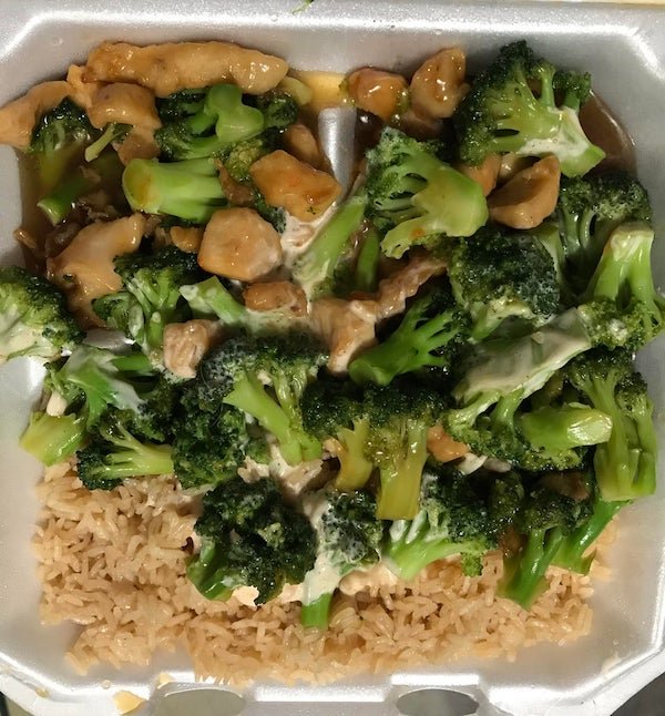 “can I please get a hibachi chicken with broccoli as the only vegetable?”