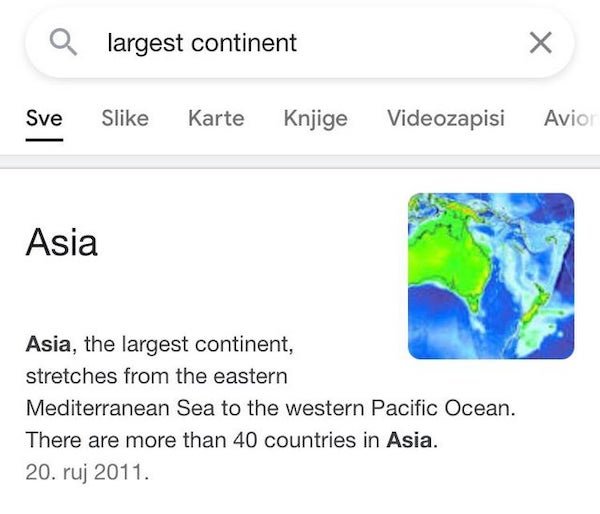 web page - largest continent Sve Sve S Karte Knjige Videozapisi Avio Asia Asia, the largest continent, stretches from the eastern Mediterranean Sea to the western Pacific Ocean. There are more than 40 countries in Asia. 20. ruj 2011.