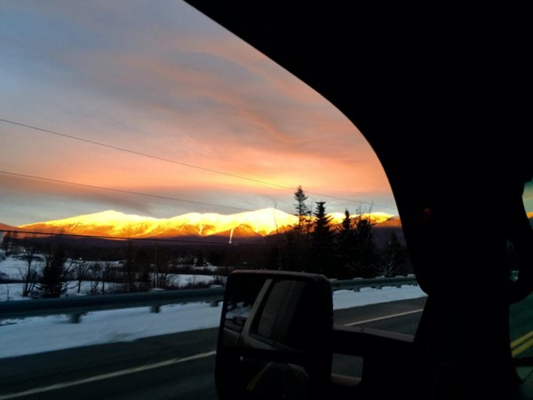 White Mountains, New Hampshire,

Golden sunsets.