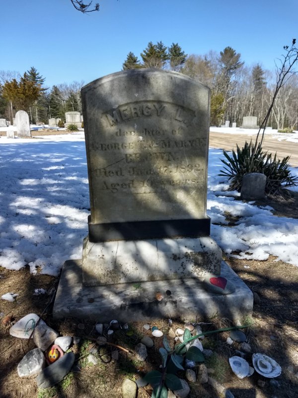 Rhode Island,

The grave of Mercy Brown, believed to be a vampire in the 19th century.