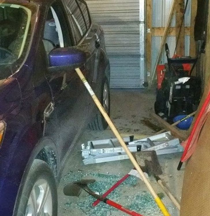 For April Fools, I broke an old car’s window and rolled my wife’s car’s window down, scattered glass, and staged the area. She was not amused.