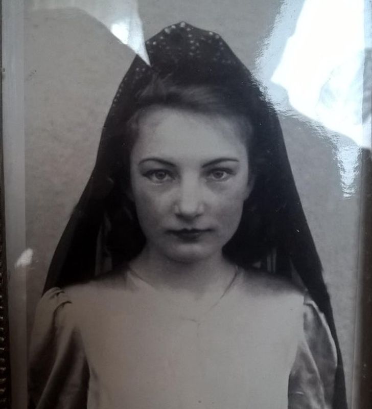 “My grandmother, about 13 years old, playing an evil queen in the school play”