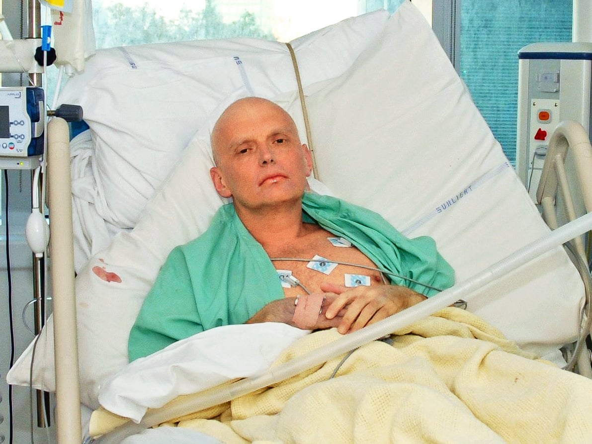 Alexander Litvinenko, British-naturalised Russian defector and open critic of the Russian government, died from lethal polonium-210-induced acute radiation syndrome after being poisoned. He was severely ill for several days, and allowed a photo of himself on his deathbed to be released publicly.