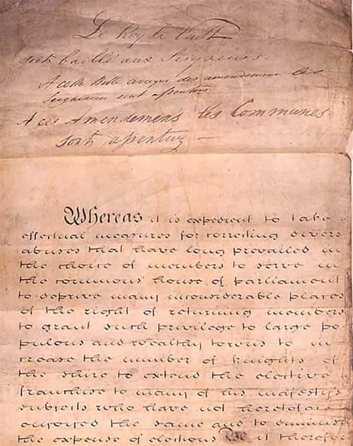 TIL that English Parliament was conducted entirely in French until the 1400s. Even today, bills are formally passed into law with a French phrase: "Le Reyne le veult", meaning "The queen wills it."