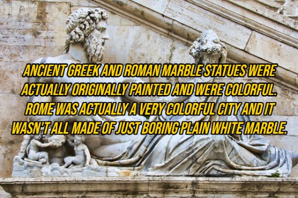 capitoline museums - Ancient Greek And Roman Marble Statues Were Actually Originally Painted And Were Colorful Rome Was Actually A Very Colorful Cityandit Wasn Tall Made Of Just Boring Plain White Marble