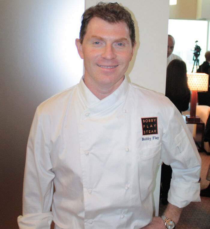 Bobby Flay ! I tweeted that he looked like Randy from peewees playhouse :/