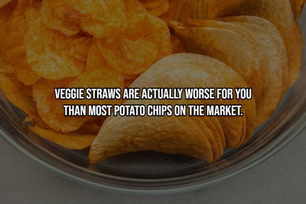 Veggie Straws Are Actually Worse For You Than Most Potato Chips On The Market.