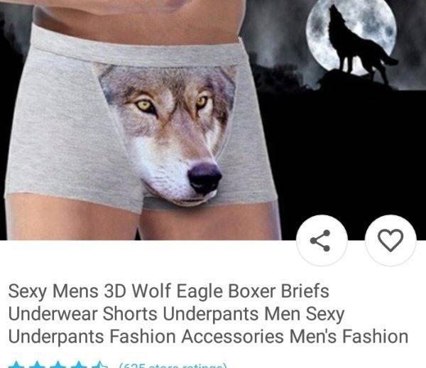 wish products - wolf underwear mens - Sexy Mens 3D Wolf Eagle Boxer Briefs Underwear Shorts Underpants Men Sexy Underpants Fashion Accessories Men's Fashion