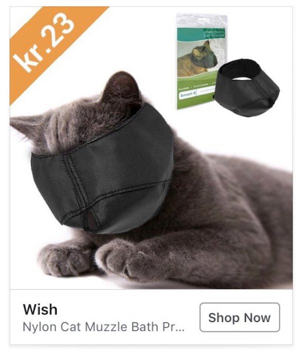 wish products - cat muzzle - Uno Code kr.23 Wish Nylon Cat Muzzle Bath Pr... Shop Now