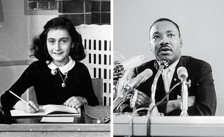 Anne Frank and Martin Luther King Jr. were born the same year.