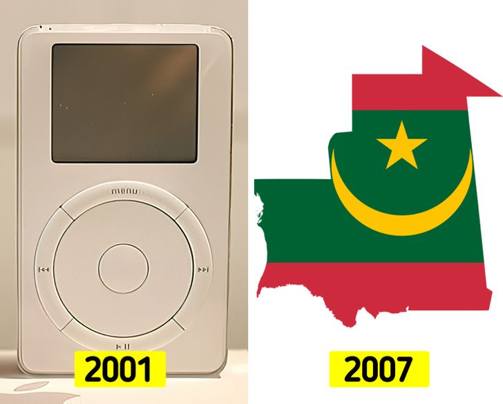 The iPod was released before Mauritania criminalized slavery in their country.