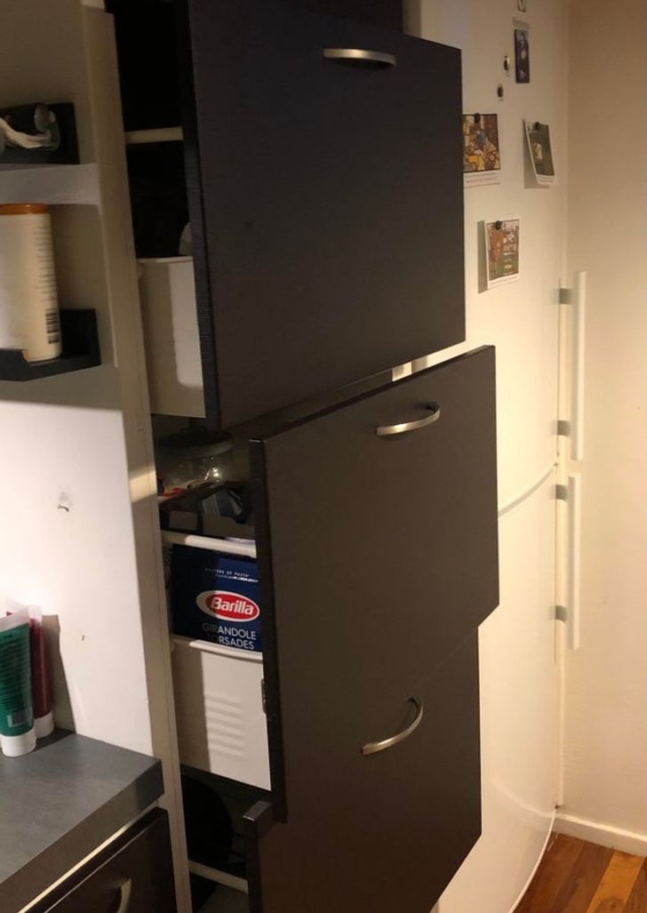 “My girlfriend doesn’t close the cabinets all the way. This is a daily reoccurring thing.”