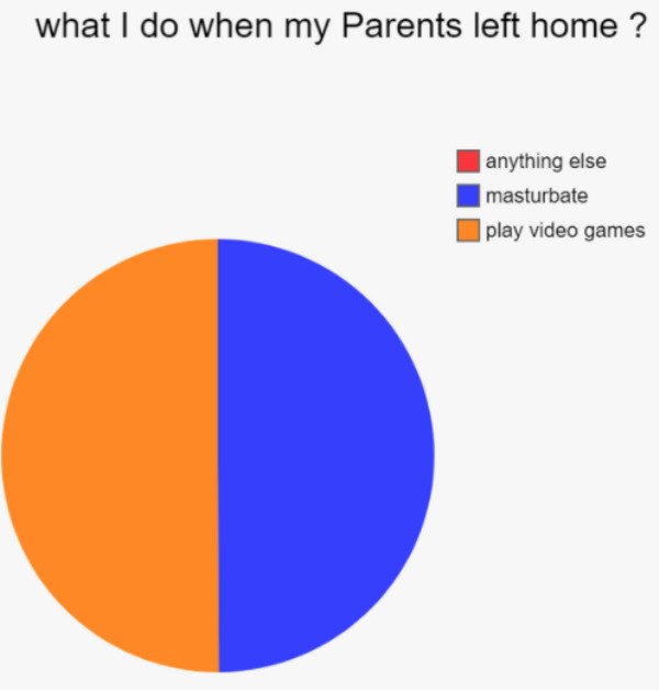 Chart - what I do when my Parents left home? anything else masturbate play video games