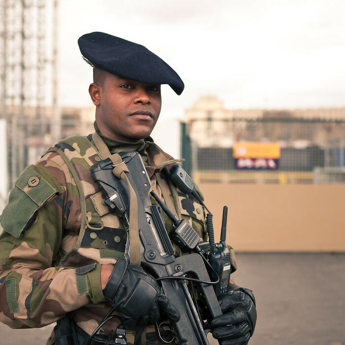 Some places in the world, like Ghana, Nigeria, Oman, Saudi Arabia, South Africa, Zambia, and others, prohibit civilians from wearing camouflage clothing. It‘s not that the military uniform is prohibited for civilians to wear, but the pattern itself, like on hats or t-shirts. Only military personnel are allowed to wear it.
