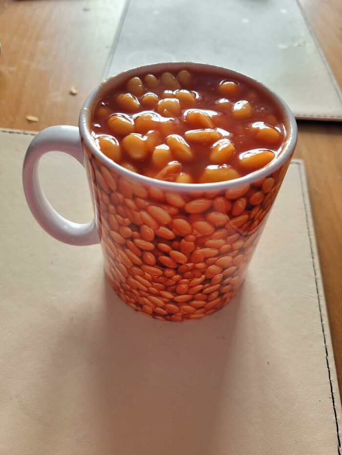 Got A Baked Bean Mug For My Birthday So Naturally I Did The Right Thing