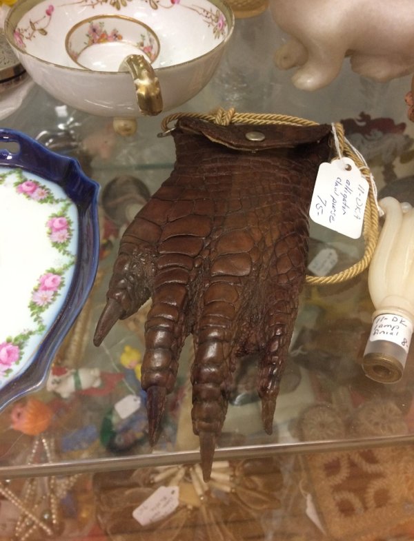 alligator clawl purse