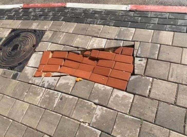 “How they fixed the pavement near my house"