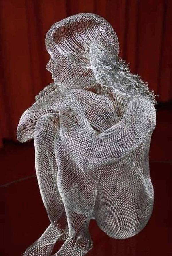wire mesh sculpture art
