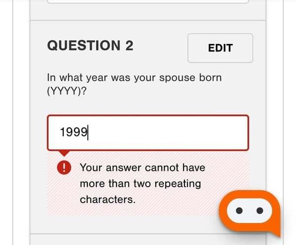 Your wife can not be born in ’99