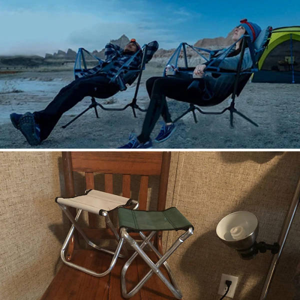 "Ordered Some Reclining Camping Chairs Online"