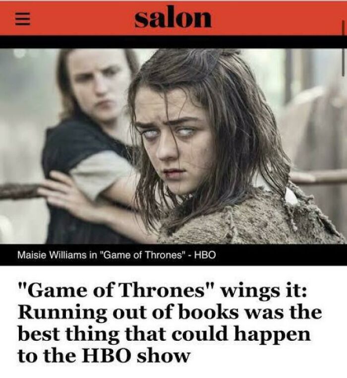 things that aged poorly - does arya become a faceless man - salon Maisie Williams in "Game of Thrones" Hbo "Game of Thrones" wings it Running out of books was the best thing that could happen to the Hbo show
