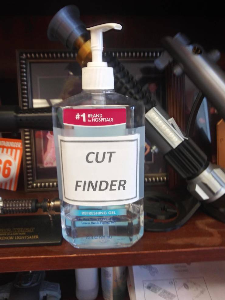 "Hand sanitizer found at my chiropractor's office."