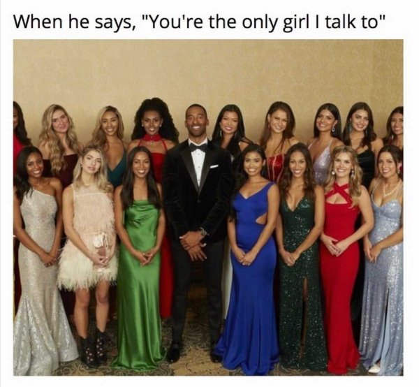 bachelor season 25 contestants - When he says, "You're the only girl I talk to"