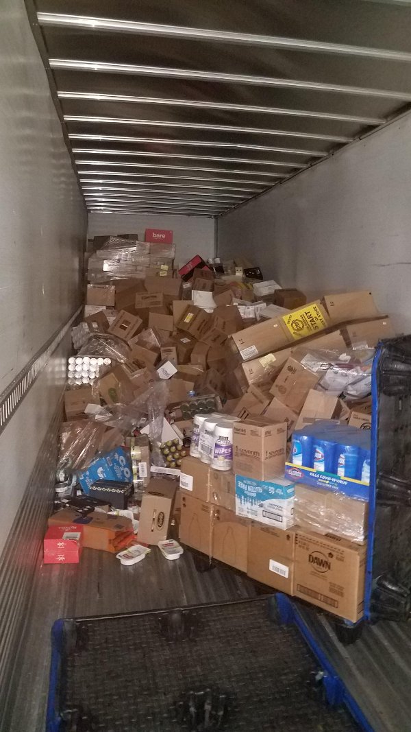 “I work overnight receiving trucks for a grocery store. This is how my truck showed up after being 7 hours late.”