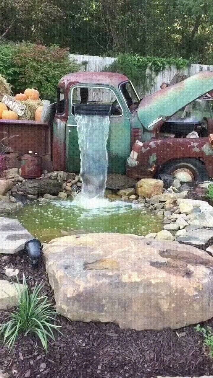 old truck waterfall - Are M