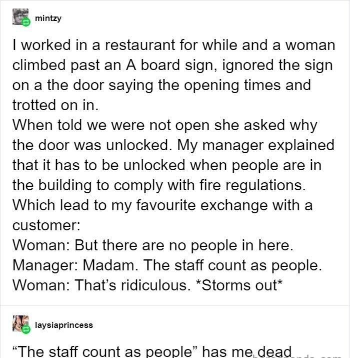 30 Dumb Customers Employees Had To Deal With.