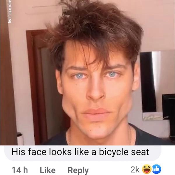 head - Archesi Lm His face looks a bicycle seat 14 h 2k