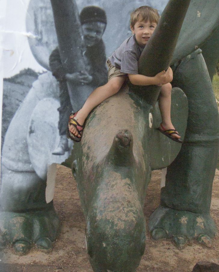 “My son in the same place as my father, 69 years apart”