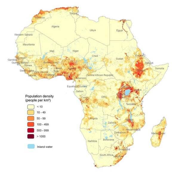 African Population Density