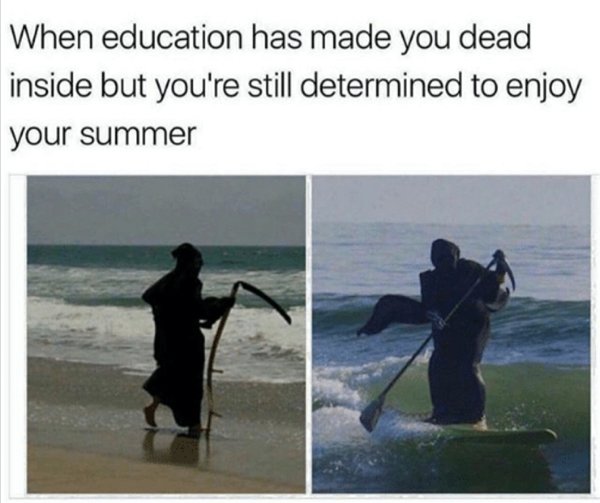 youre dead inside but u still wanna have fun - When education has made you dead inside but you're still determined to enjoy your summer