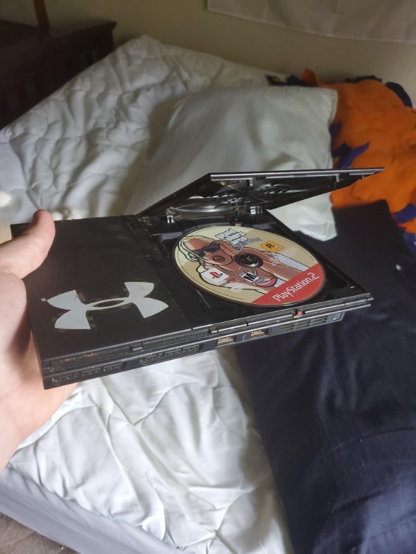 “Cleaned out my room and found my older brother’s PS2 with San Andreas still in the disc tray.”