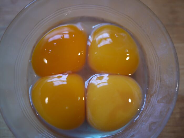 I put extra egg yolks in my scrambled eggs. If I'm making eggs for two people, I use four whole eggs and add two yolks.