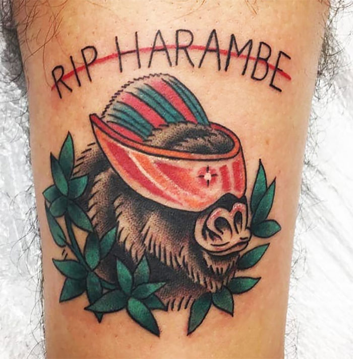 tattoo - Rip Harambe