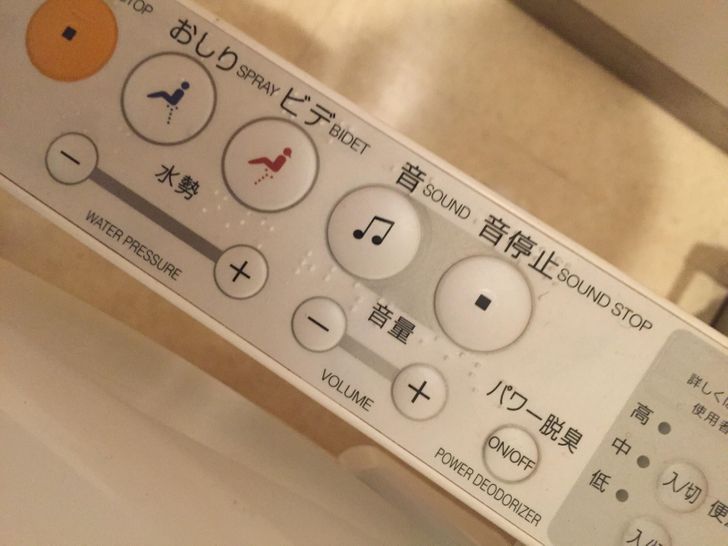 Japanese toilets often have a button that plays white noise/water sounds so you can poop without other people hearing your business.