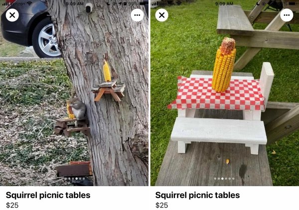 tree - alien ... Squirrel picnic tables $25 Squirrel picnic tables $25