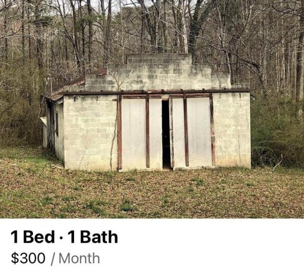 shack - 1 Bed 1 Bath $300 Month