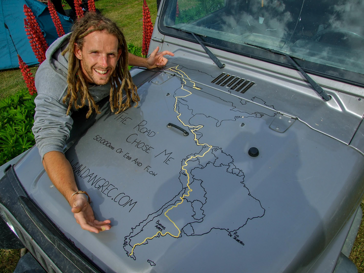 “10 years ago, today, I completed my goal of driving the entire Pan-American Highway. Dream achieved!”