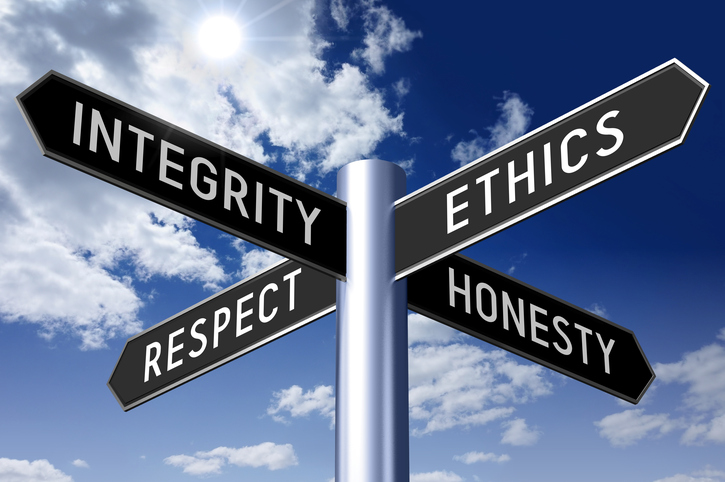 moral principles - Integrity Ethics Honesty Respect