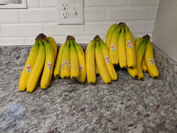 five pounds of bananas - .