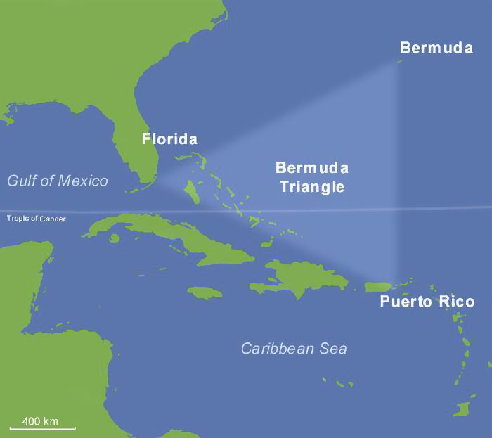 For decades, sailors, pilots, and travelers have feared the Bermuda Triangle, the vaguely triangle-shaped area of the Atlantic Ocean where at least 50 ships and 20 airplanes have "mysteriously" vanished. Stories about disappearances in the Bermuda Triangle area date back to the middle of the 19th century, but the name "Bermuda Triangle" was coined in 1964 by pulp science-fiction writer Vincent Gaddis, who wrote an article about it for Argosy magazine. Over the years, many theories have attempted to explain these disappearances, including Earth's magnetic field interfering with navigational instruments; enormous bubbles of methane gas bursting on the surface of the ocean; cryptids like sea monsters or aliens; and something to do with the lost city of Atlantis.

The point is not to debunk these explanations, because the real flaw in the Bermuda Triangle theory is the premise that an unusually high number of mishaps involving ships and planes happen there. Pilot and author Larry Kusche spent years researching these disappearances, and he found that many of the reported disappearances didn't actually occur within the Bermuda Triangle. As for those shipwrecks and plane incidents, Kusche and others like the National Oceanographic and Atmospheric Administration have pointed out that maritime disasters occur at about the same rate within the Triangle as they do everywhere else.